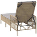 Ligstoel Beige en Licht Grijs 200 x 55 x 92 cm poly rattan