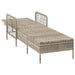 Ligstoel Licht Grijs en Donker Grijs 200 x 55 x 92 cm