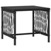 Ligstoel 3 st poly rattan Zwart en Cream Wit