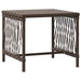 Ligstoel 3 st poly rattan Bruin en Crème Wit
