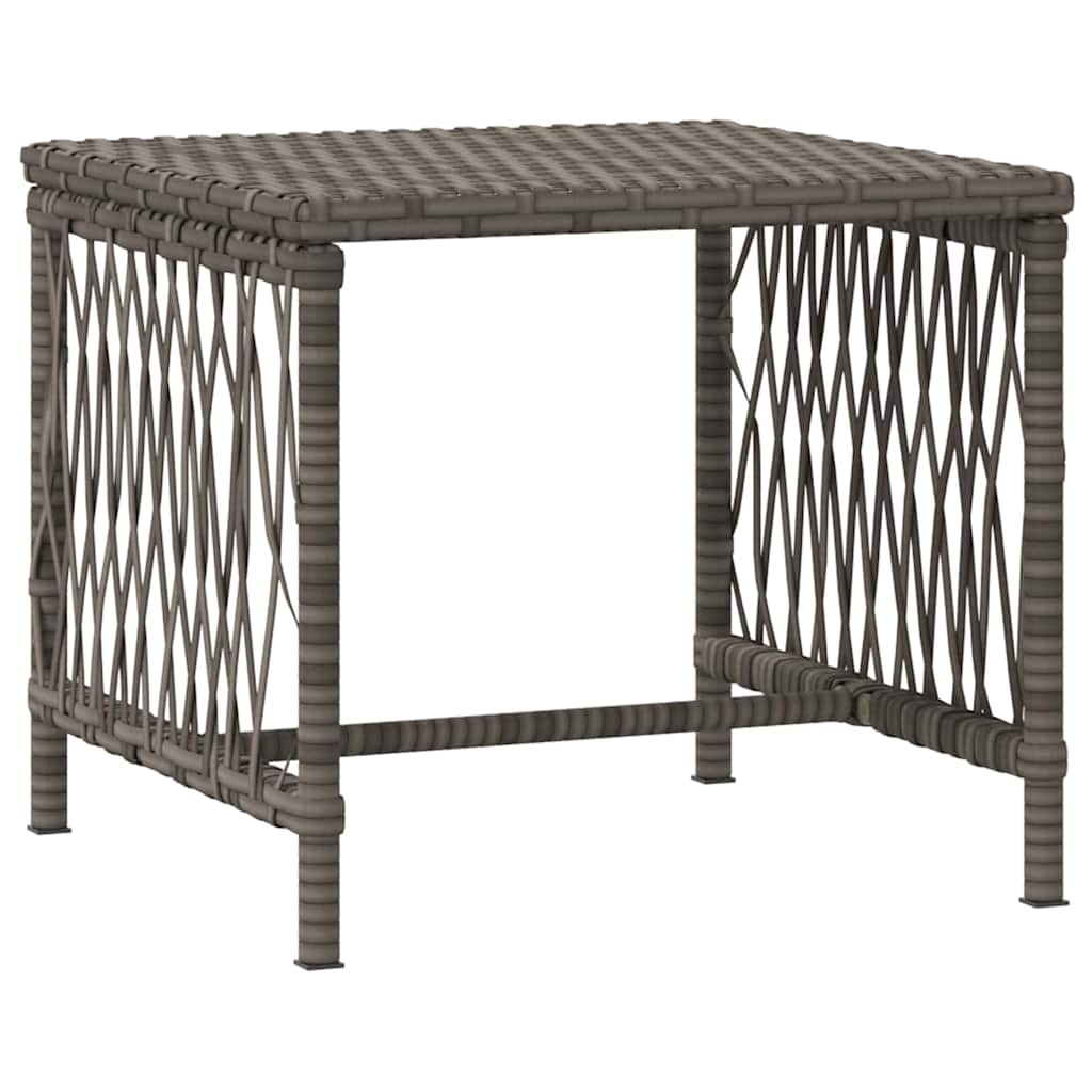 Ligstoel 3 st poly rattan Grijs en Donkergrijs