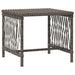 Ligstoel 3 st poly rattan Grijs en Marineblauw
