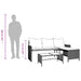 Tuinbank met tafel en kussens L-vormig poly rattan grijs