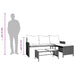 Tuinbank met tafel en kussens L-vormig poly rattan beige