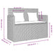 Tuinbank met kussens poly rattan zwart