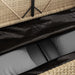 Tuinbank met kussens poly rattan beige