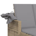 Ligbed 2-persoons luifel en kussens poly rattan gemengd beige