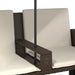 Tuinbank 2-zits met parasol en voetenbanken poly rattan bruin