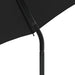 Tuinbank 2-zits met parasol en voetenbanken poly rattan bruin