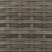 Tuinbank 2-zits met parasol en voetenbanken poly rattan grijs