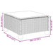 Tuinkruk met kussen 63,5x56x32 cm poly rattan zwart