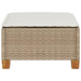 Tuinkruk met kussen 63,5x56x32 cm poly rattan beige