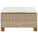 Tuinkruk met kussen 63,5x56x32 cm poly rattan beige