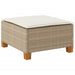 Tuinkruk met kussen 63,5x56x32 cm poly rattan beige
