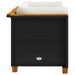 Tuinhoekbanken met kussens 2 st poly rattan zwart