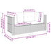 Tuinhoekbanken met kussens 2 st poly rattan zwart