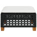 Tuinkruk met kussen 63,5x56x32 cm poly rattan zwart