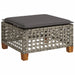 Tuinkruk met kussen 63,5x56x32 cm poly rattan grijs
