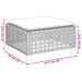 Tuinkruk met kussen 63,5x56x32 cm poly rattan grijs