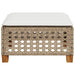 Tuinkruk met kussen 63,5x56x32 cm poly rattan beige
