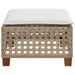 Tuinkruk met kussen 63,5x56x32 cm poly rattan beige