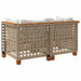 Tuinbanken 2 st met kussens poly rattan beige