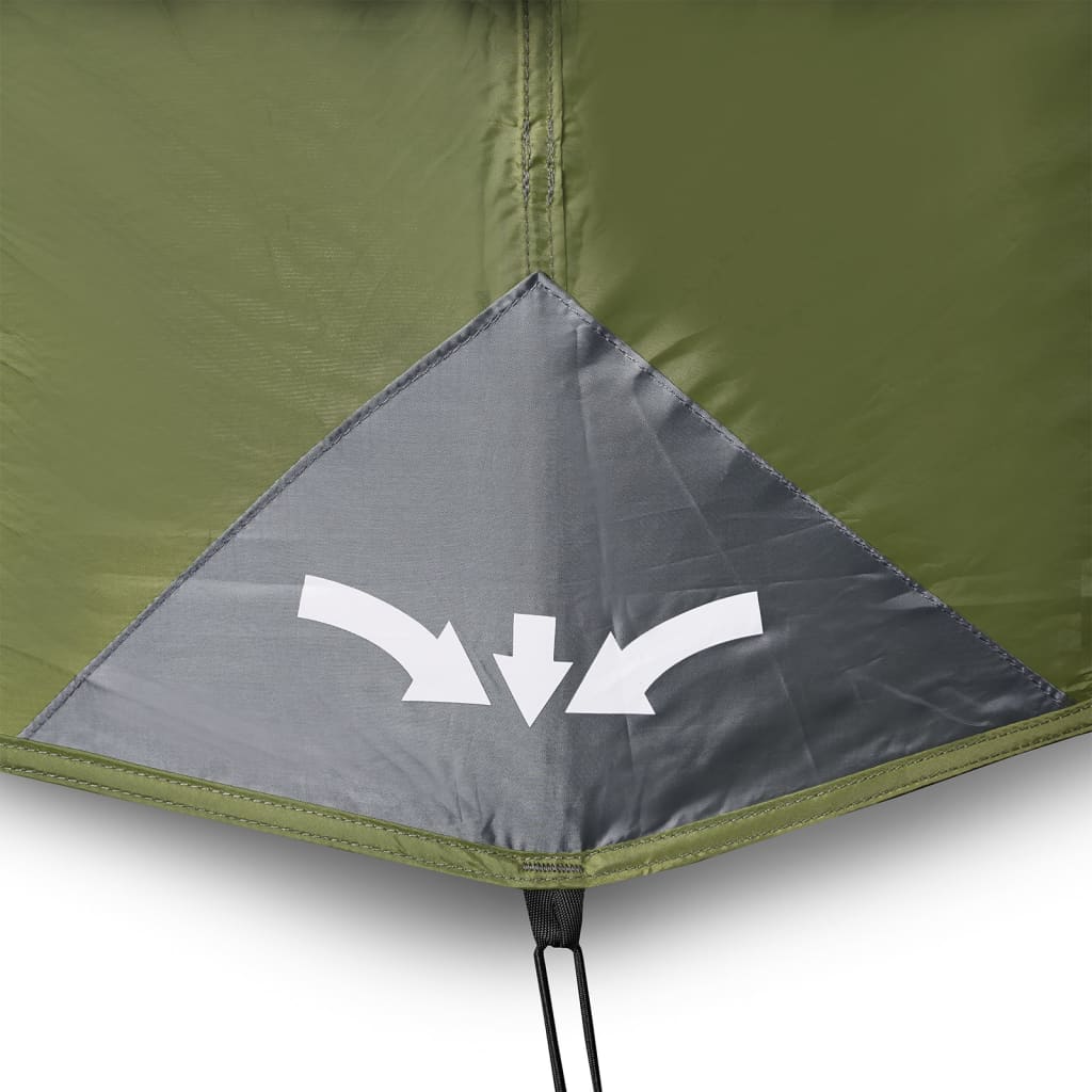 Tent met LED 10-persoons snelontgrendeling lichtgroen