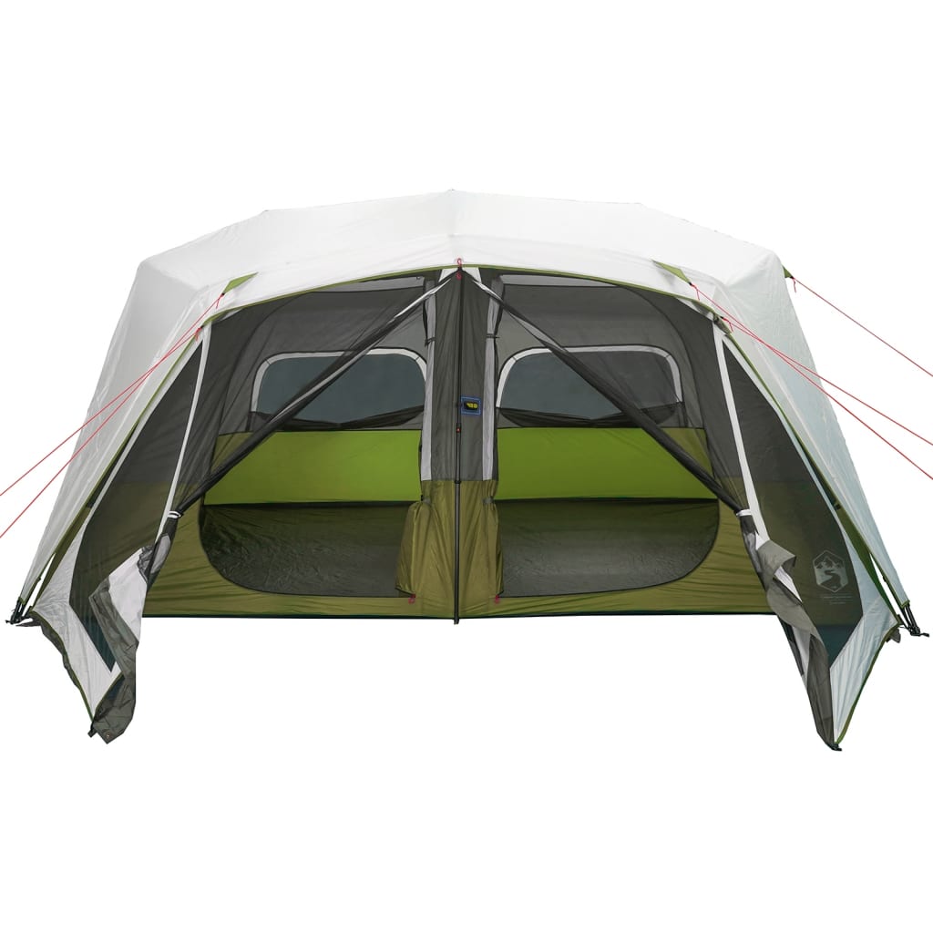 Tent met LED 10-persoons snelontgrendeling lichtgroen
