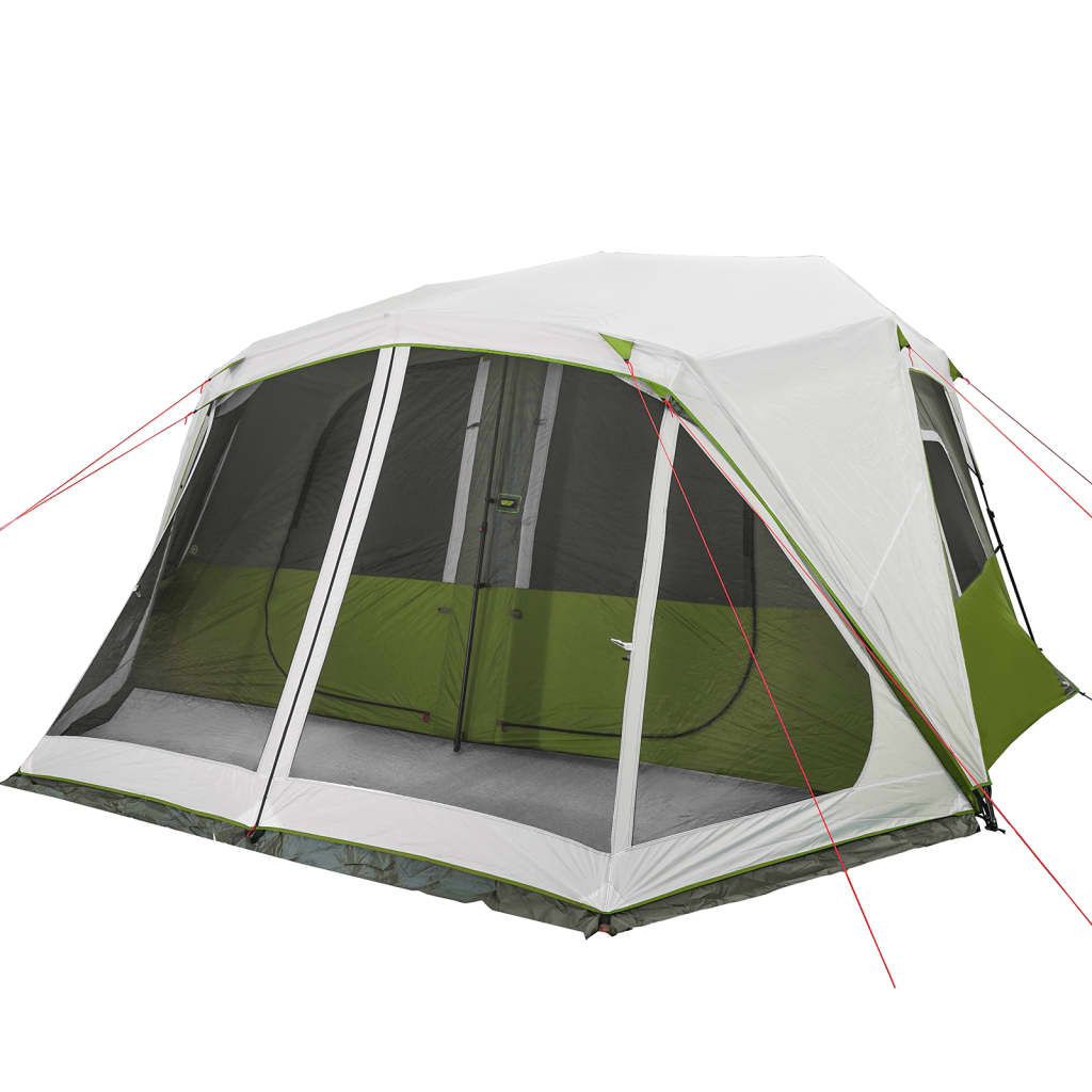 Tent met LED 10-persoons snelontgrendeling lichtgroen