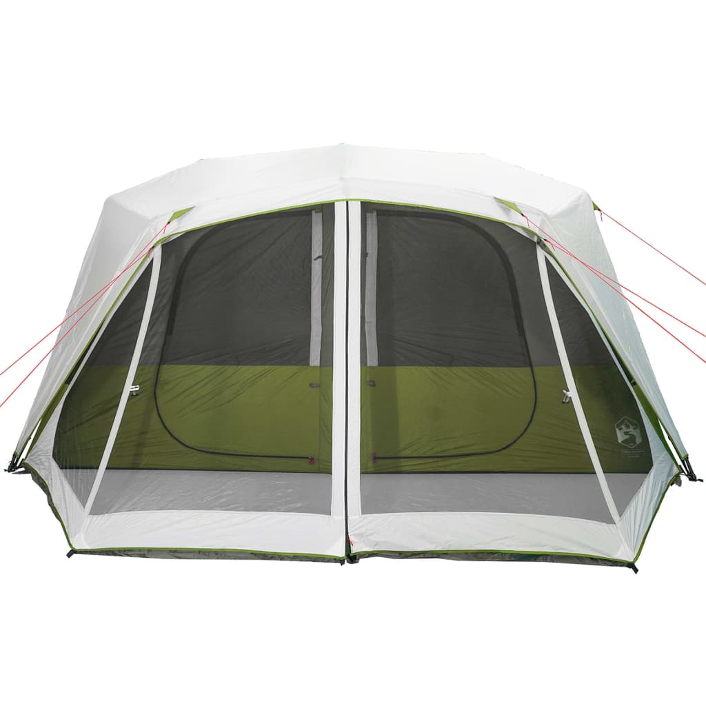 Tent met LED 10-persoons snelontgrendeling lichtgroen