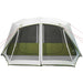 Tent met LED 10-persoons snelontgrendeling lichtgroen