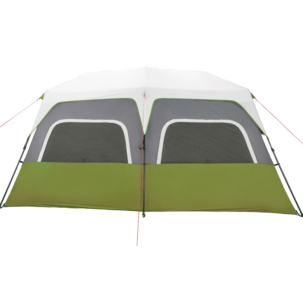 Tent met LED 10-persoons snelontgrendeling lichtgroen