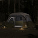 Tent met LED 6-persoons snelontgrendeling lichtgroen