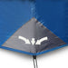 Tent 9-persoons waterdicht met LED lichtgroen