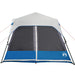 Tent 9-persoons waterdicht met LED lichtgroen