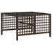 3-delige Loungeset met kussens poly rattan bruin