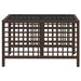 3-delige Loungeset met kussens poly rattan bruin