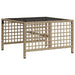 3-delige Loungeset met kussens poly rattan beige