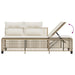 3-delige Loungeset met kussens poly rattan beige