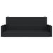 Schommelbank 119x56x48 cm poly rattan zwart