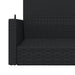 Schommelbank 119x56x48 cm poly rattan zwart