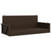 Schommelbank 119x56x48 cm poly rattan bruin