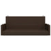 Schommelbank 119x56x48 cm poly rattan bruin