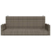 Schommelbank 119x56x48 cm poly rattan grijs
