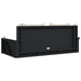 Schommelbank met kussens zwart 119x56x48 cm poly rattan