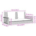 Schommelbank met kussens zwart 119x56x48 cm poly rattan