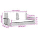 Schommelbank met kussens 119x56x48 cm poly rattan beige