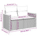 Tuinbank 2-zits met kussens poly rattan zwart