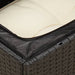 Tuinbank 2-zits met kussens poly rattan zwart