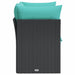 Tuinbank 2-zits met kussens poly rattan zwart